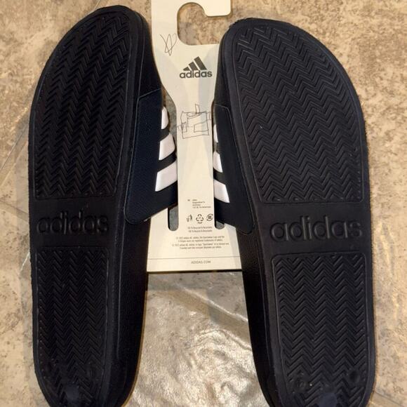 Adidas Blue and White Slide Sandals NWT - Picture 2 of 3